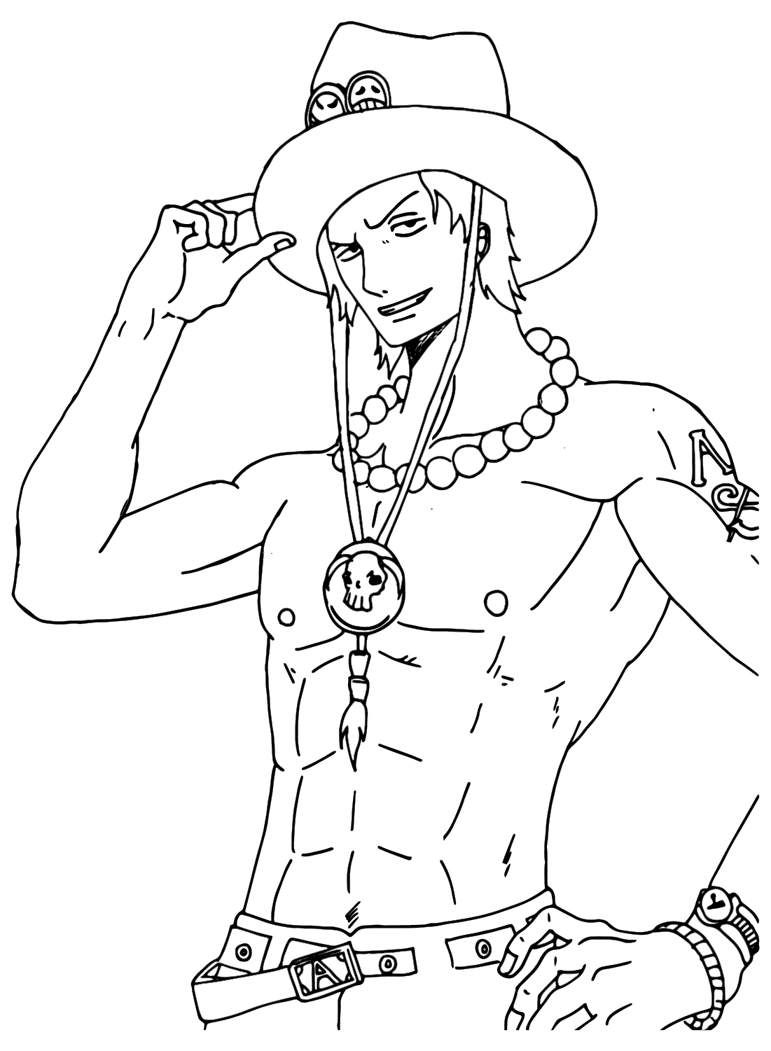 Portgas D. Ace Coloring Pages to Download from Portgas D. Ace