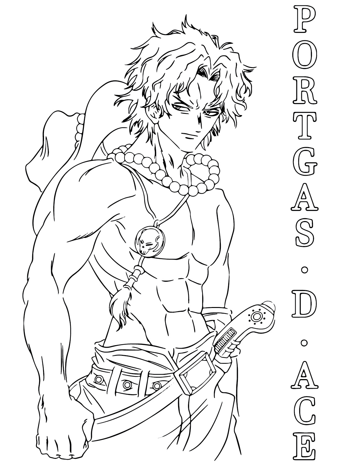 Portgas D. Ace Pictures to Color from Portgas D. Ace