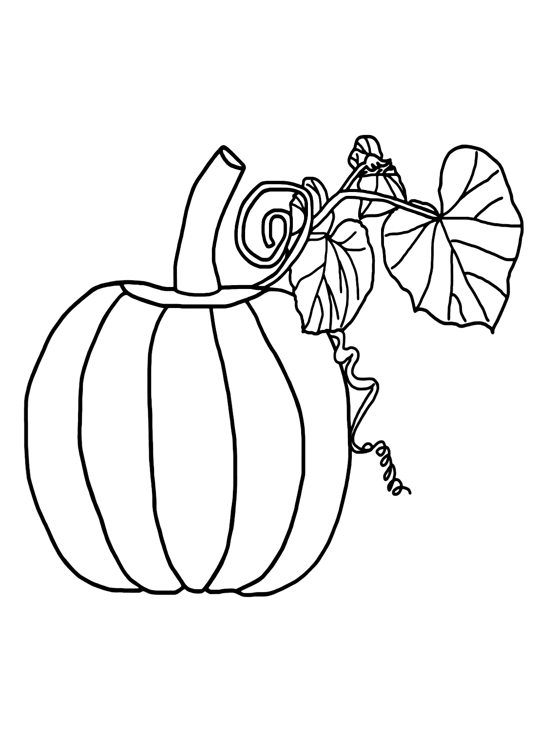 Druckbare Kürbis-Malvorlagen von Pumpkin