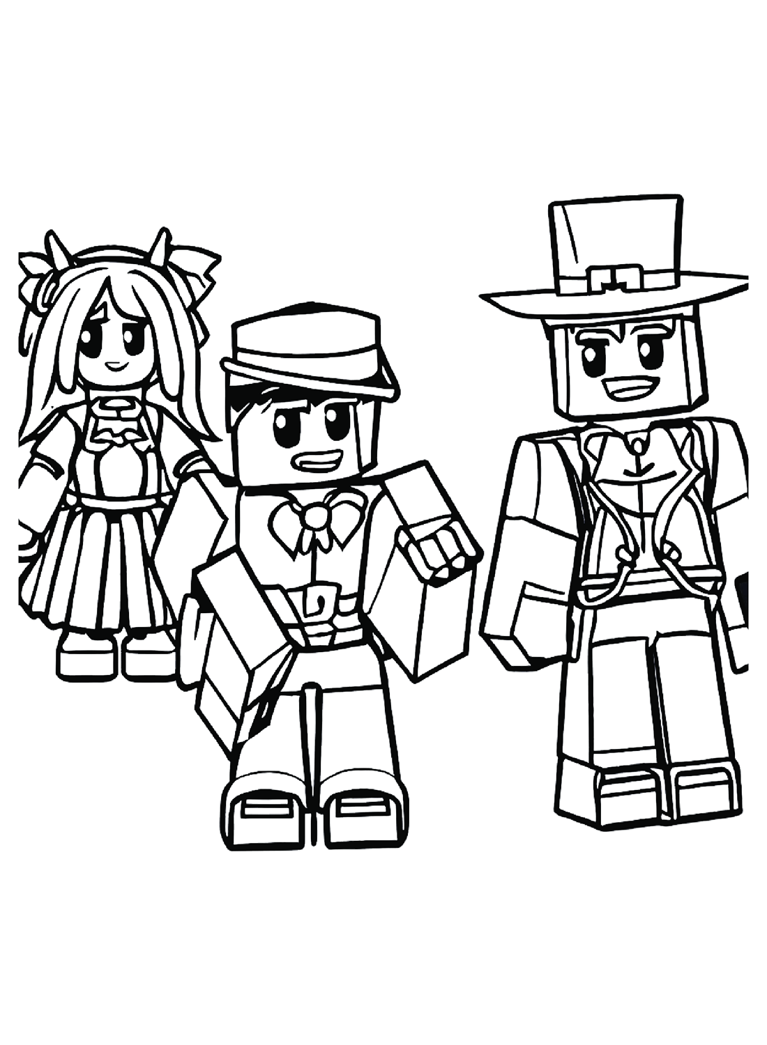 personagens roblox para colorir