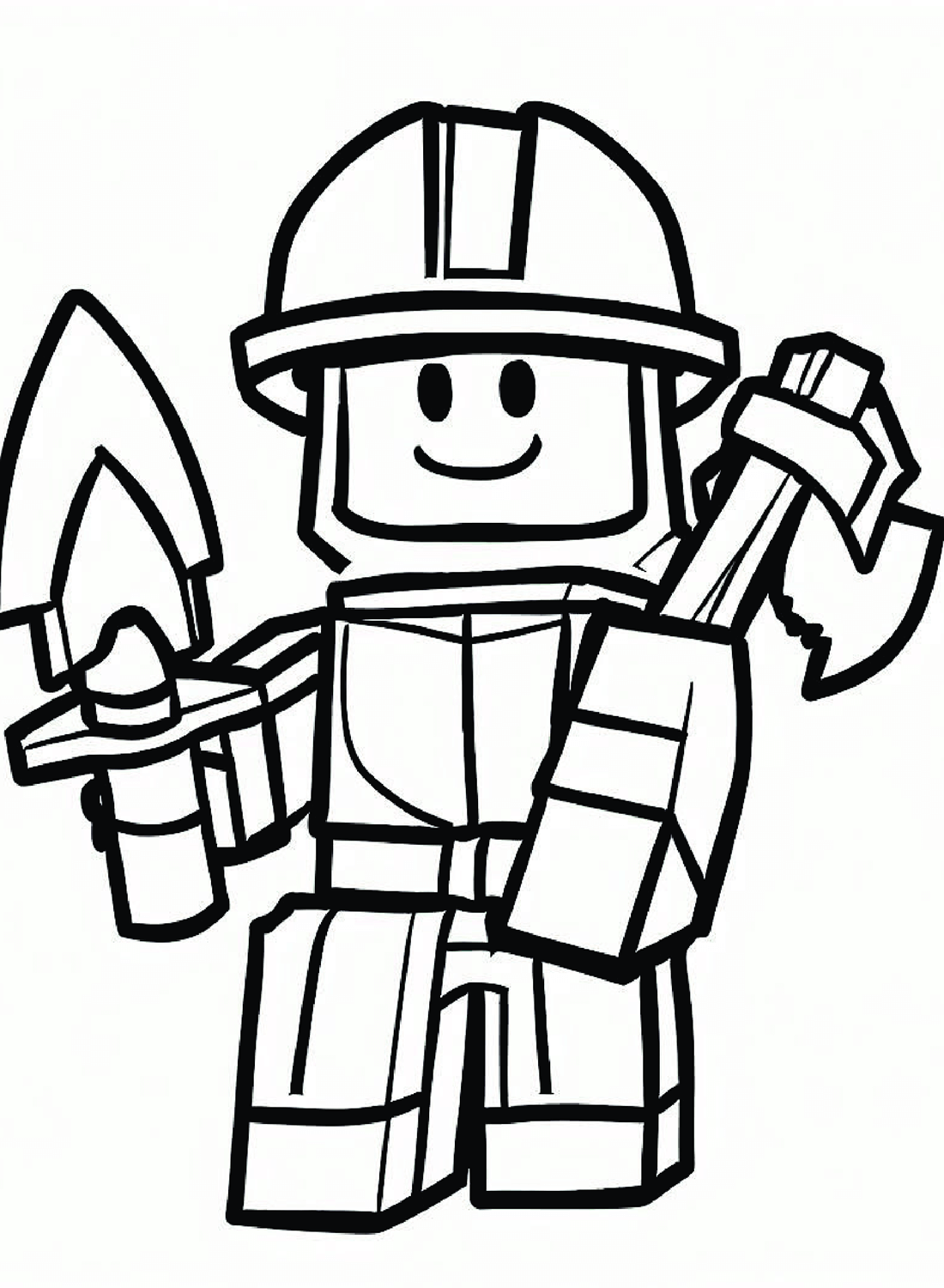 Roblox Coloring Page Free from Roblox