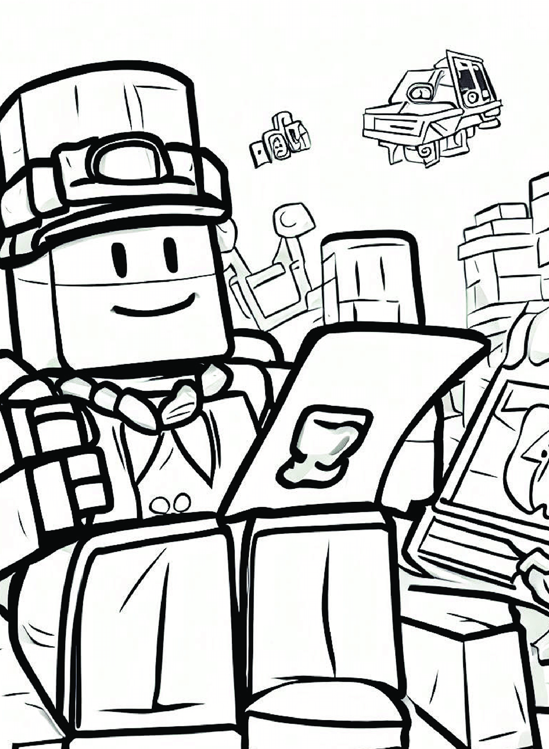 Roblox Coloring Pages Cute from Roblox