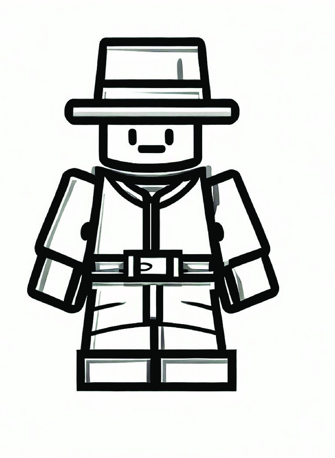 Roblox Coloring Sheet from Roblox
