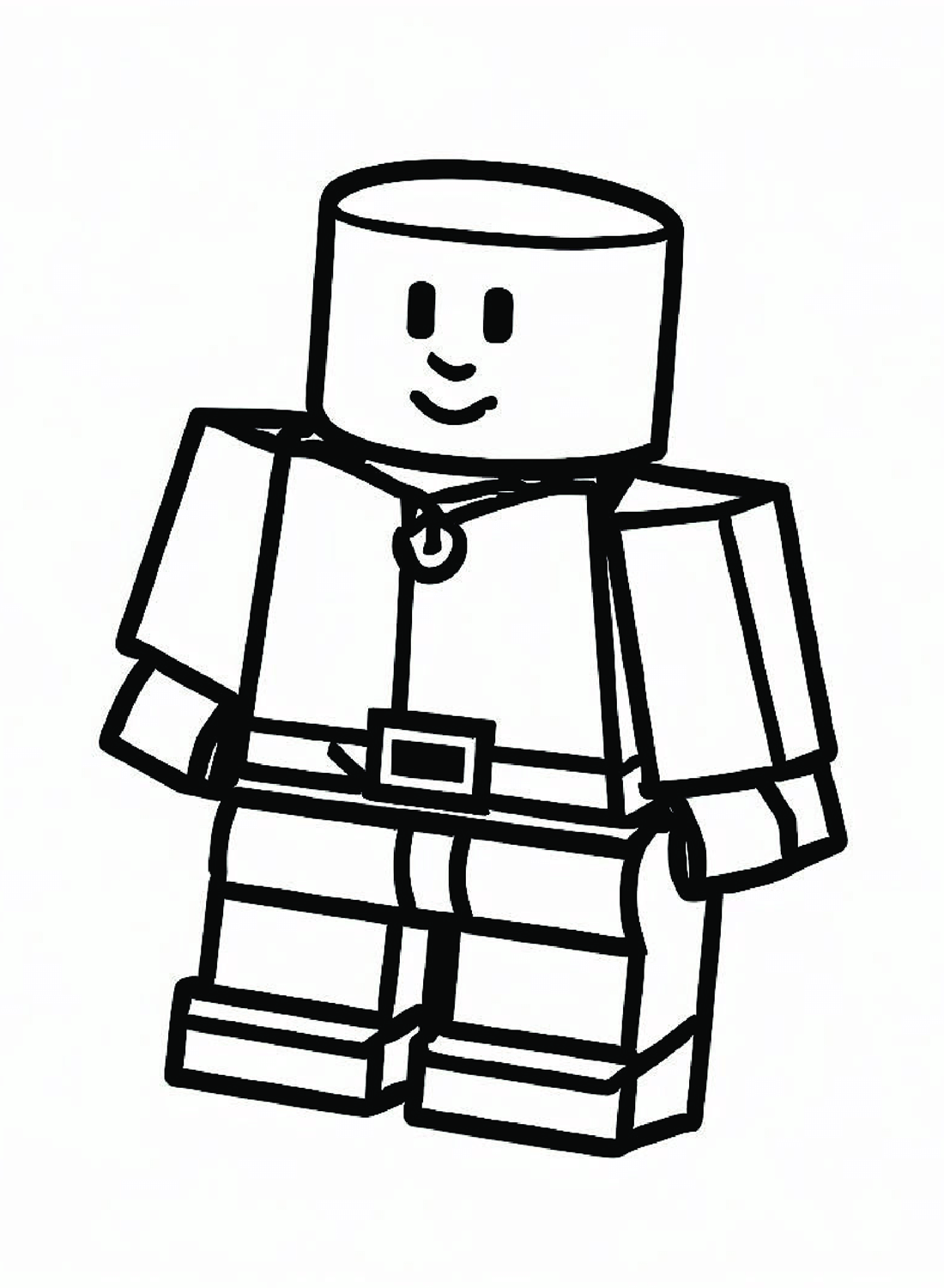 Roblox Noob Coloring Pages