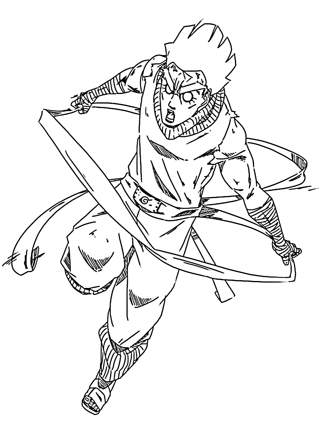 Rock Lee Coloring Sheet - Free Printable Coloring Pages