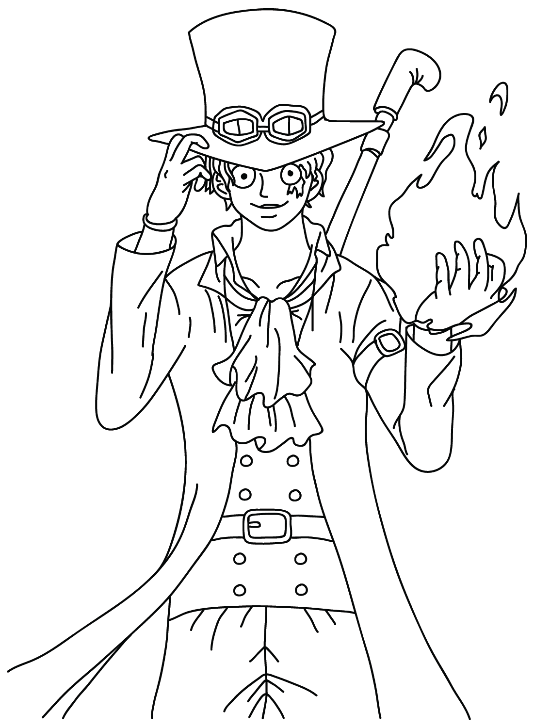 Sabo Coloring Page PDF from Sabo