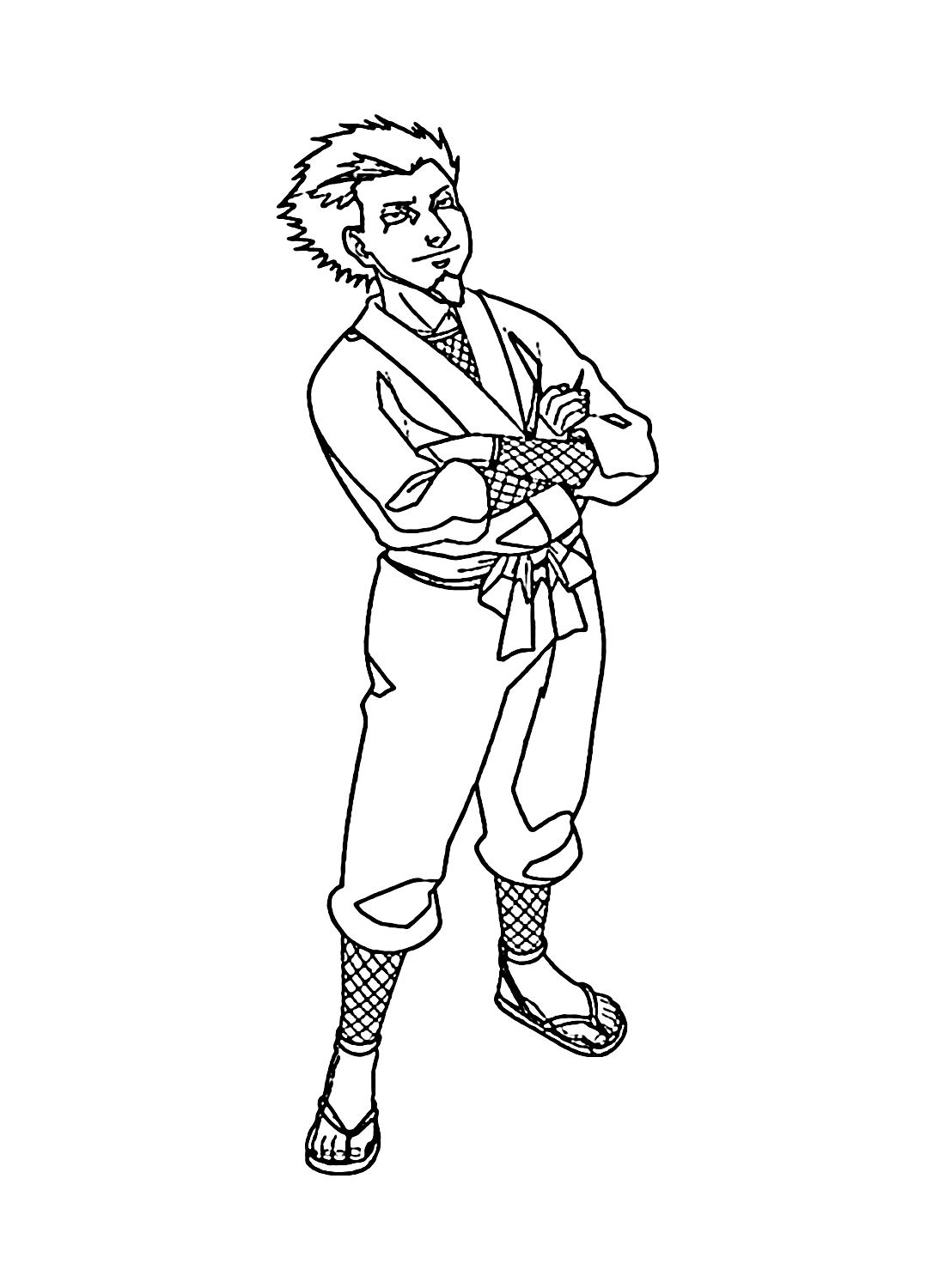 Desenhos para colorir de Sarutobi Hiruzen em PDF - Desenhos para