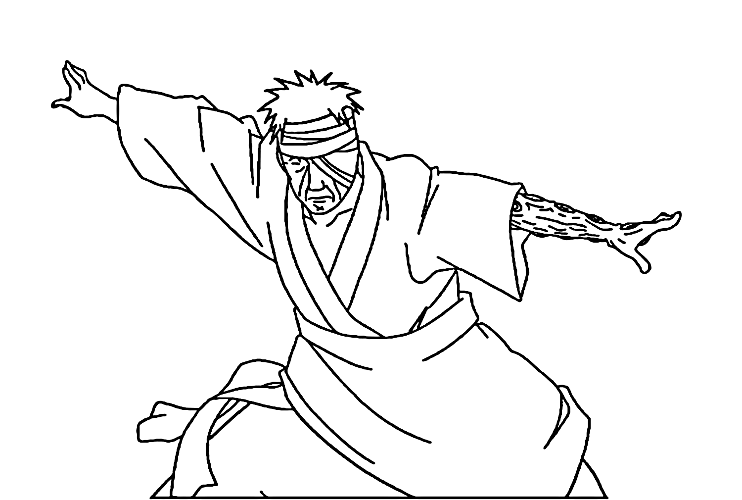 Shimura Danzo Disegni da colorare Naruto di Shimura Danzo