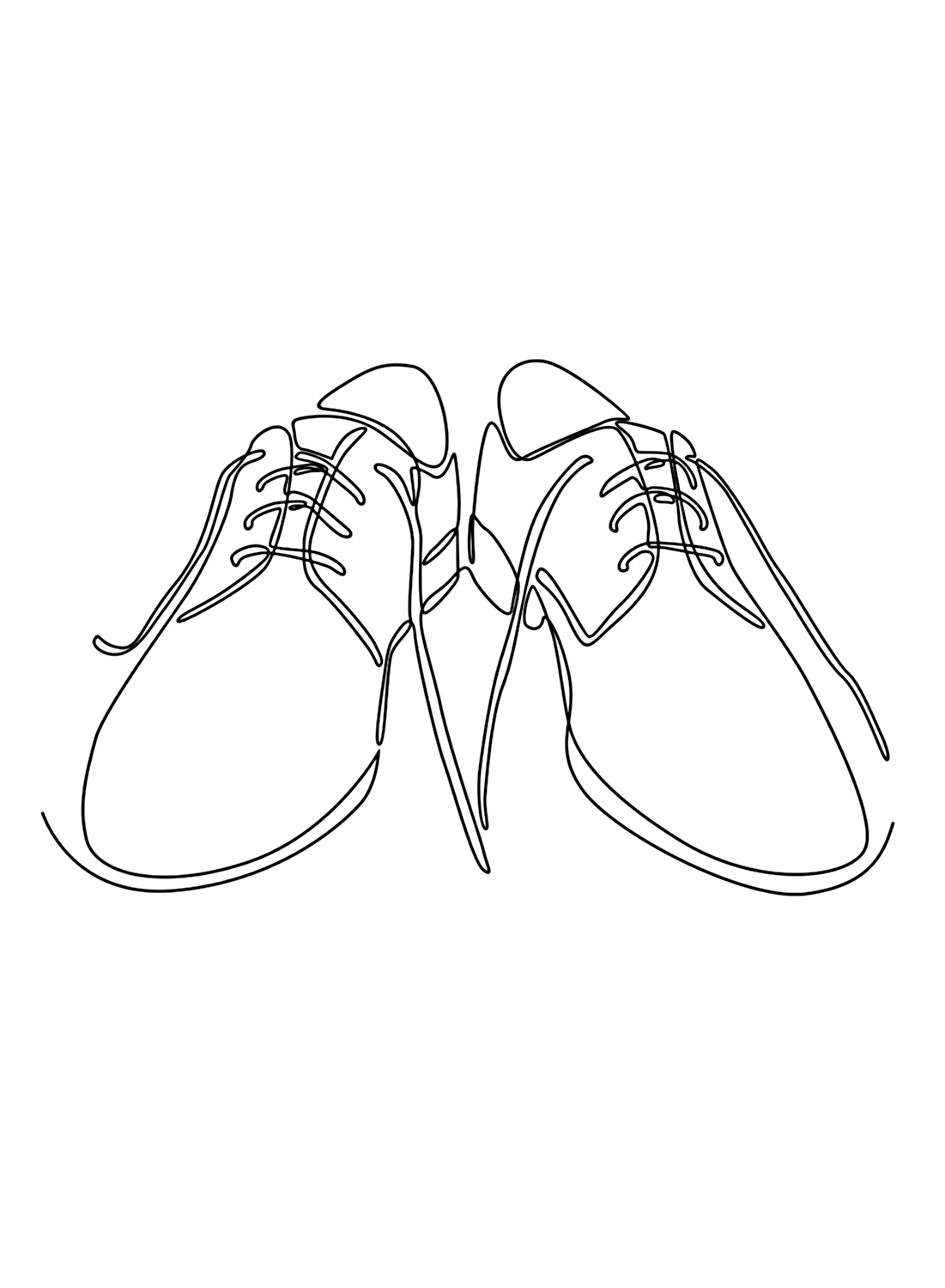 Schoenenafbeelding om af te drukken vanuit Shoe