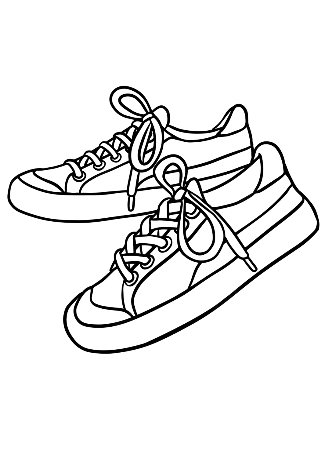 Simple Shoes coloring page
