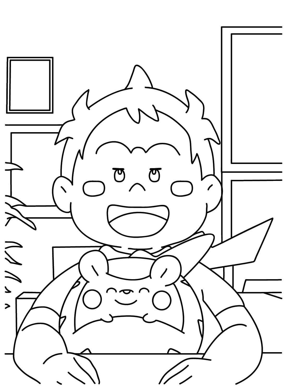 Sophocles, Togedemaru Pokemon Coloring Page