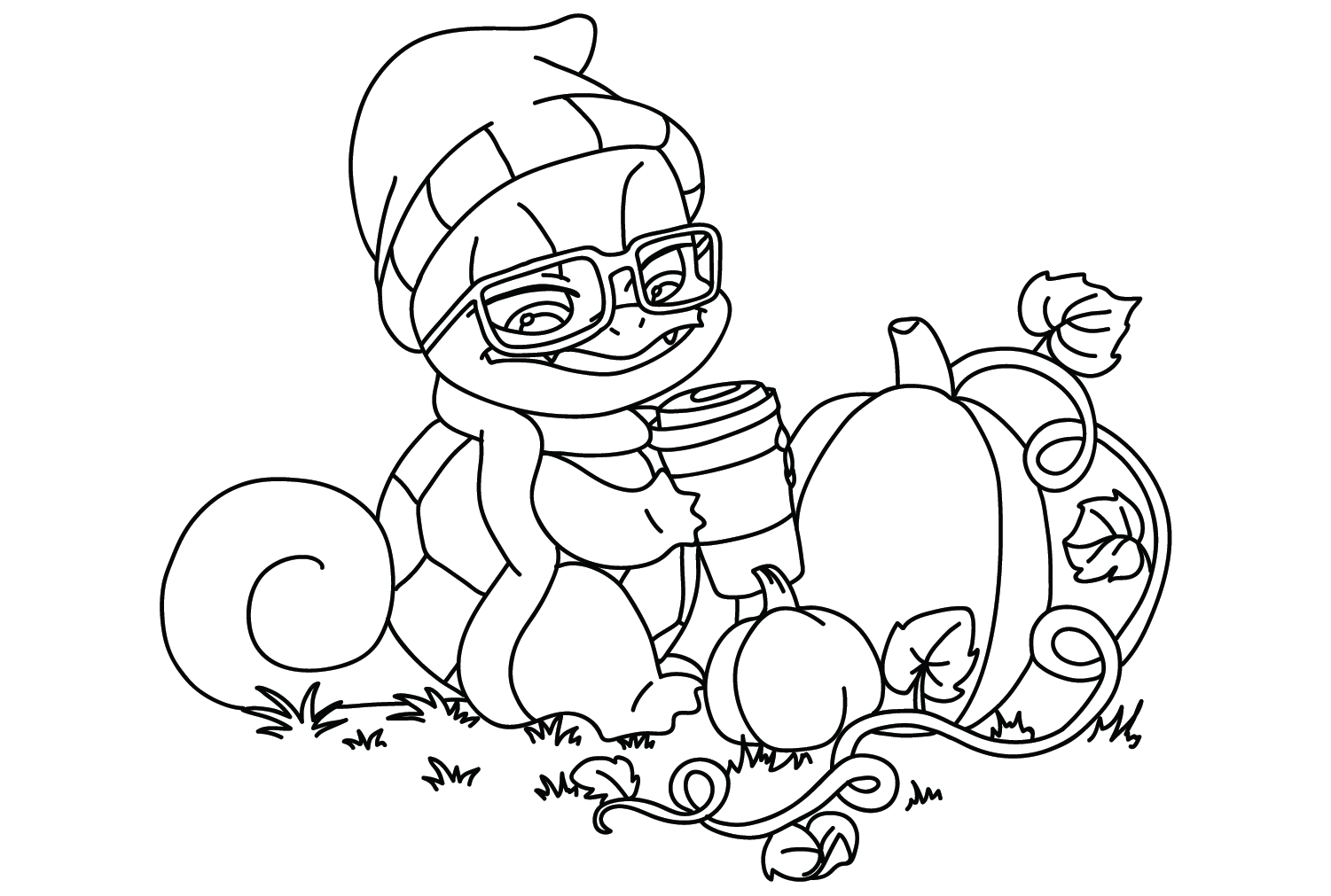 Squirtle Coloring Page Free from Squirtle