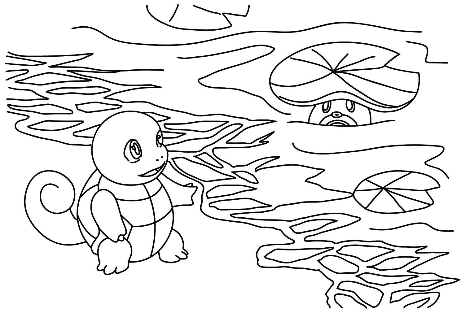 Squirtle Picture to Color from Squirtle