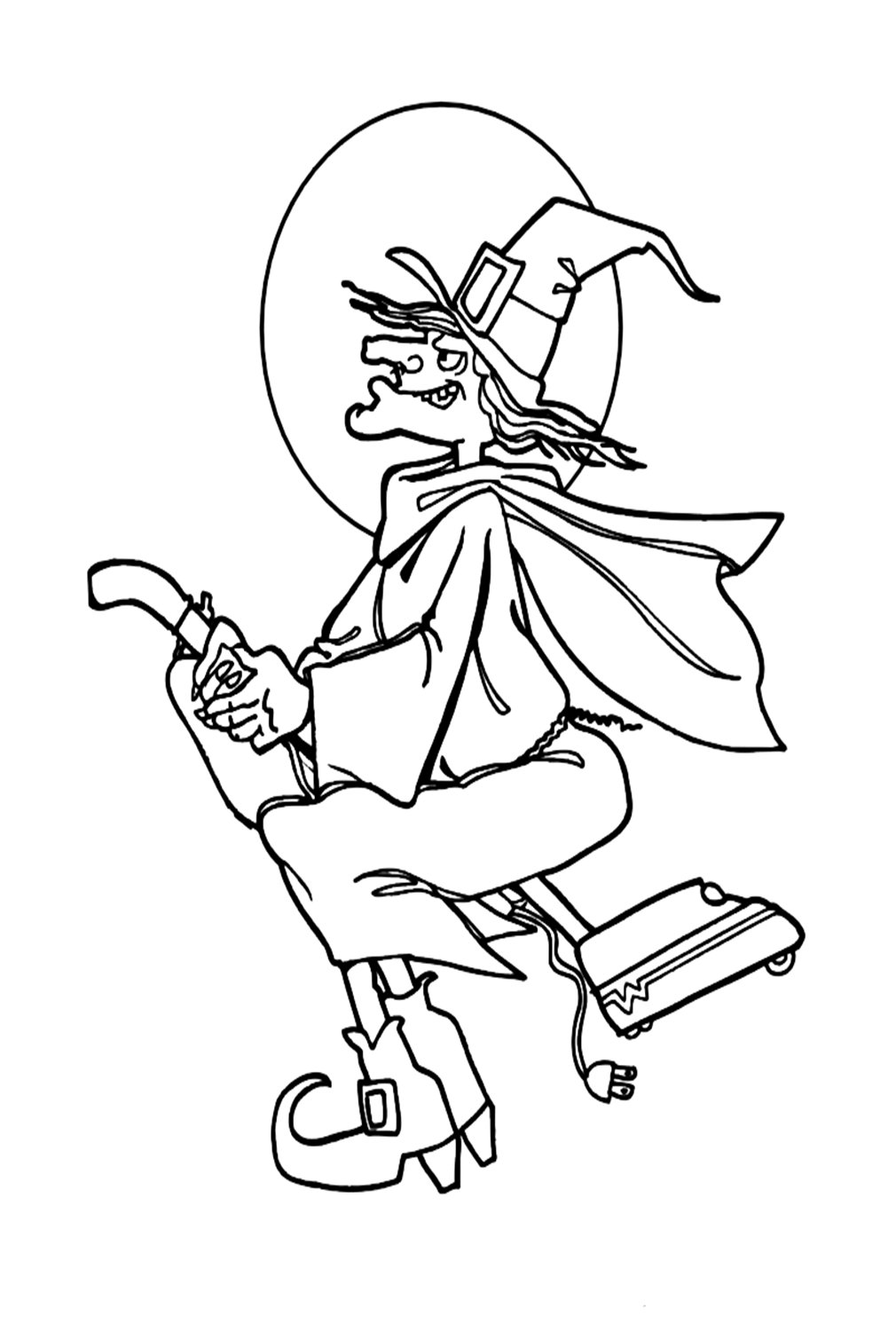 Halloween Witch Coloring Pages - Coloring Pages For Kids And Adults