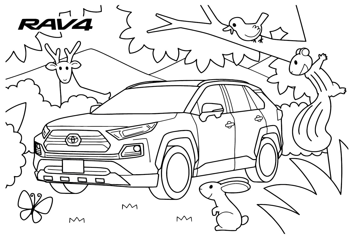 Malvorlage Toyota RAV4 von Toyota