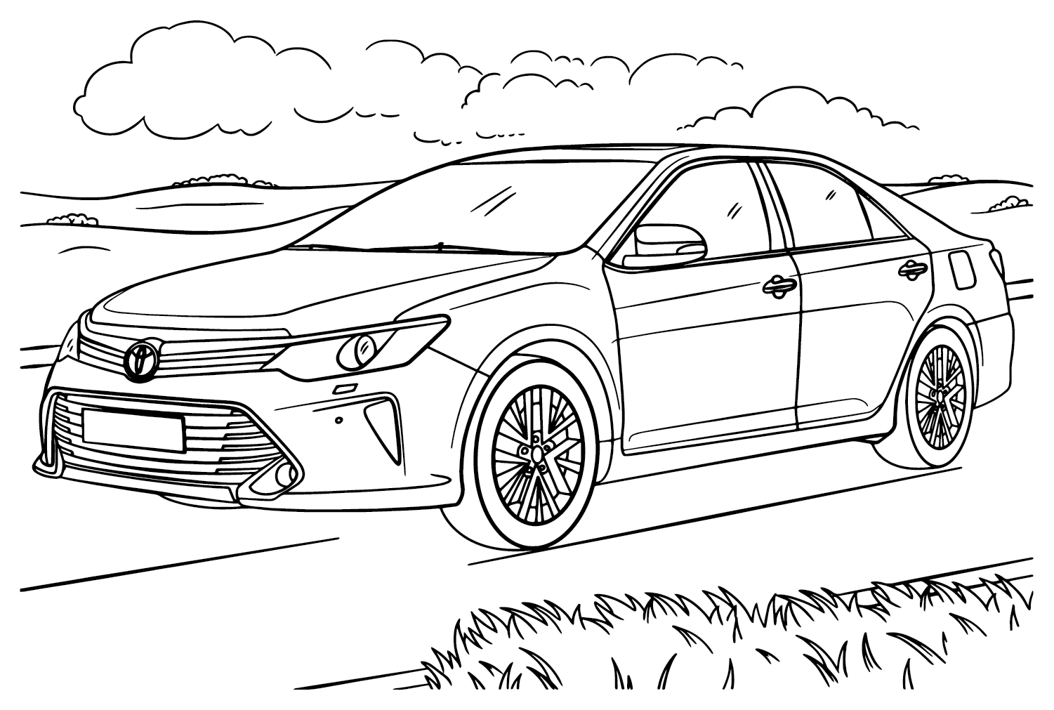 Toyota Vios Coloring Page