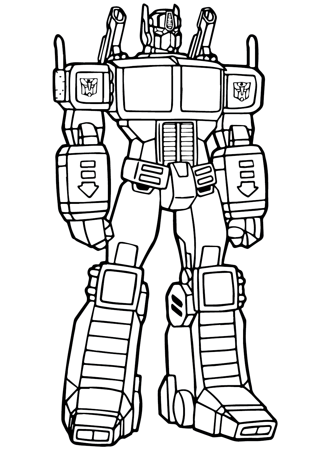 Transformers Coloring Page for Adults