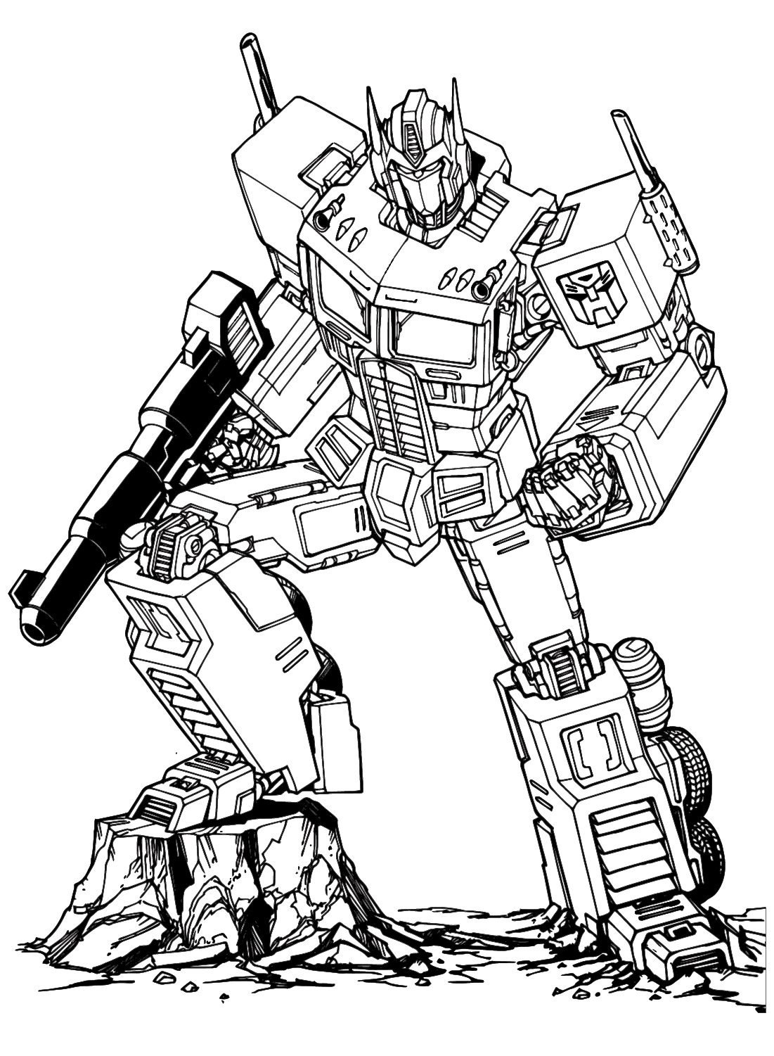 Transformers Coloring Pages to Printable from Transformers