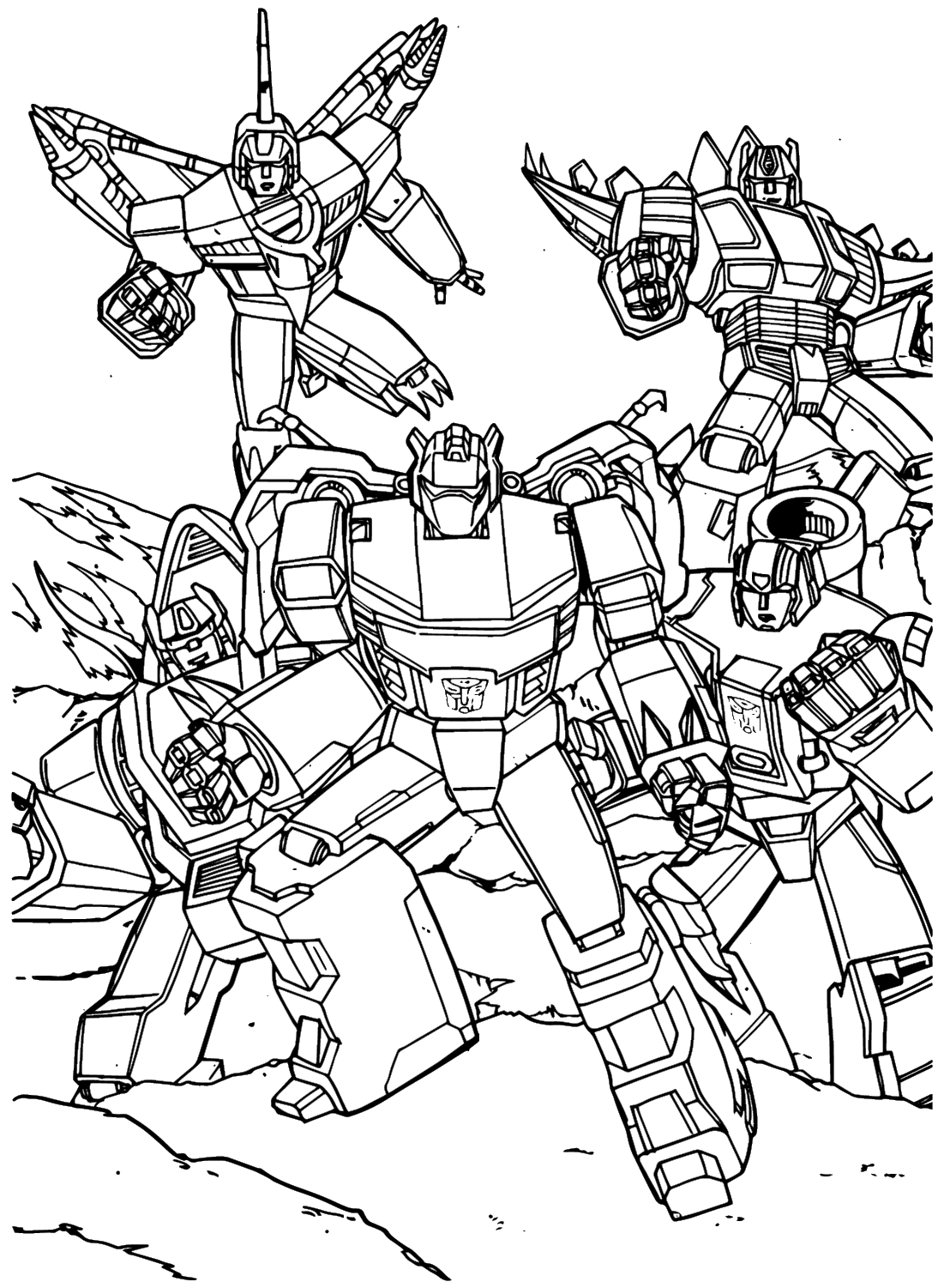 Transformers Coloring Pages to for Kids