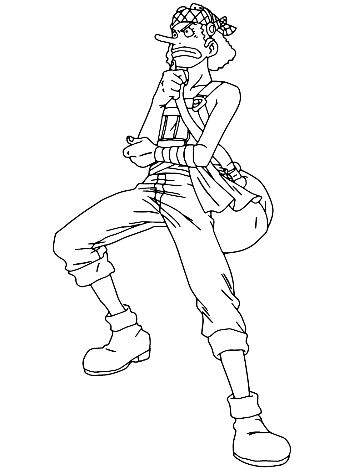 Usopp Coloring Page to Print