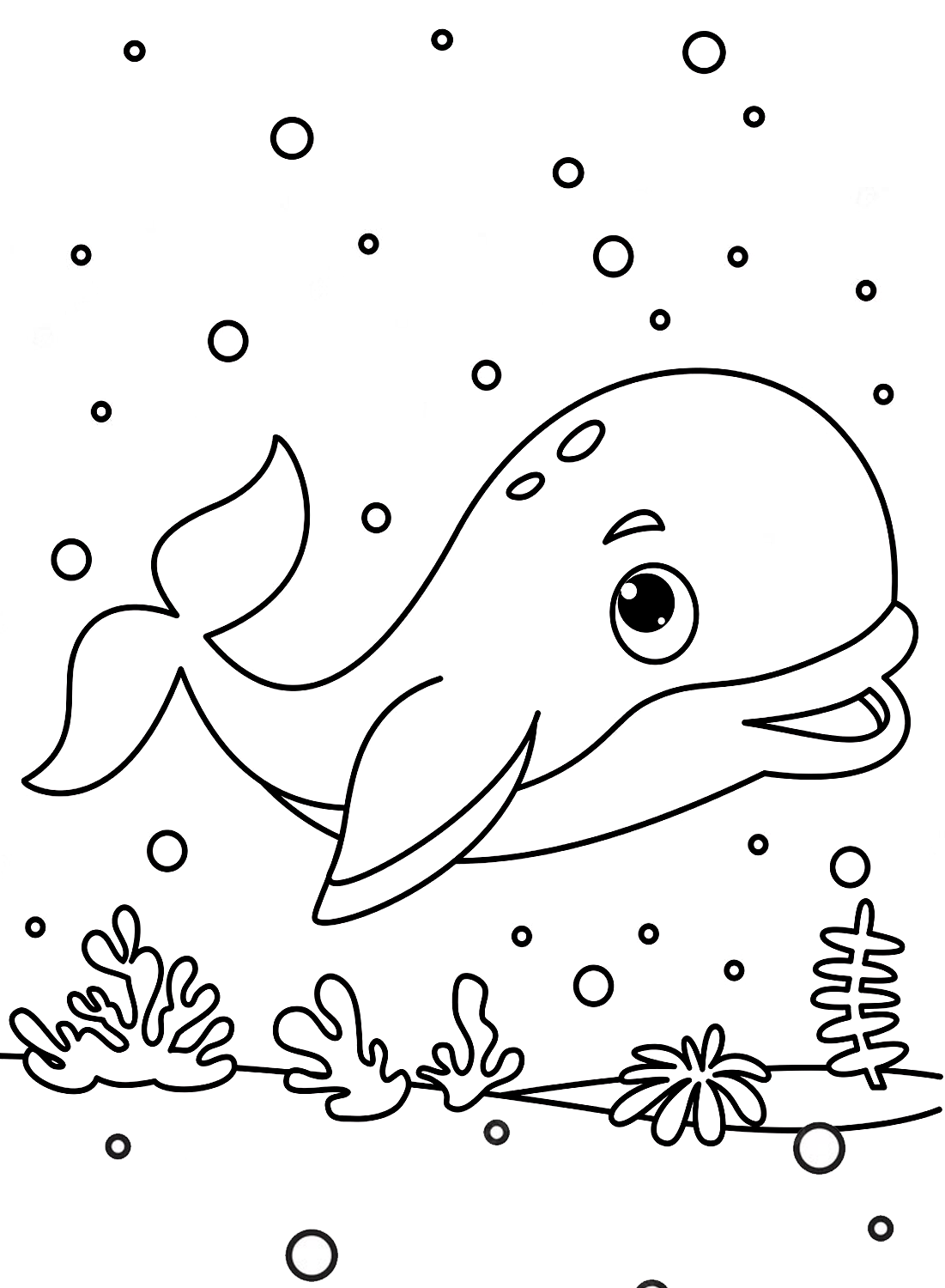 Whale pictures to color