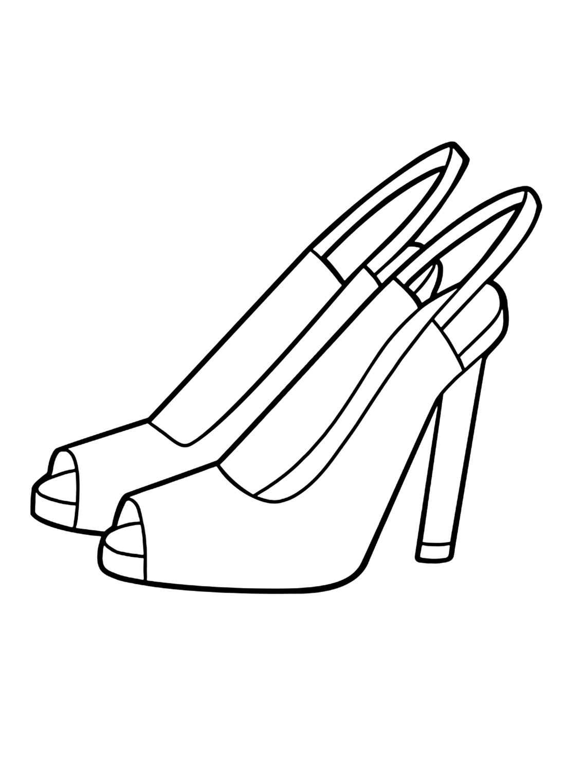 Woman High Heel coloring page