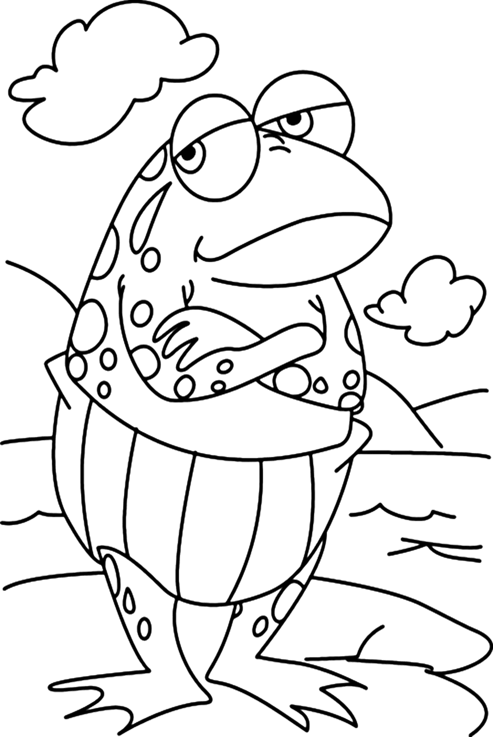 Pagina animata da colorare di Cane Toad da Cane Toad