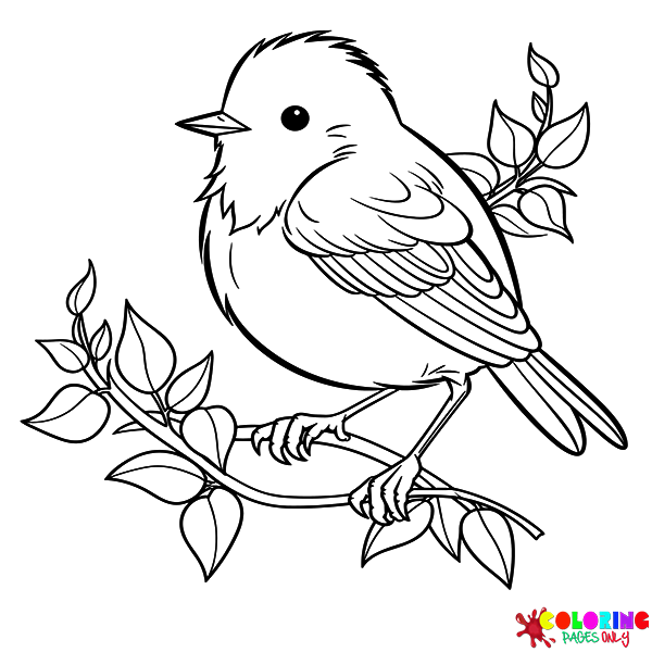 Nightingale Coloring Pages