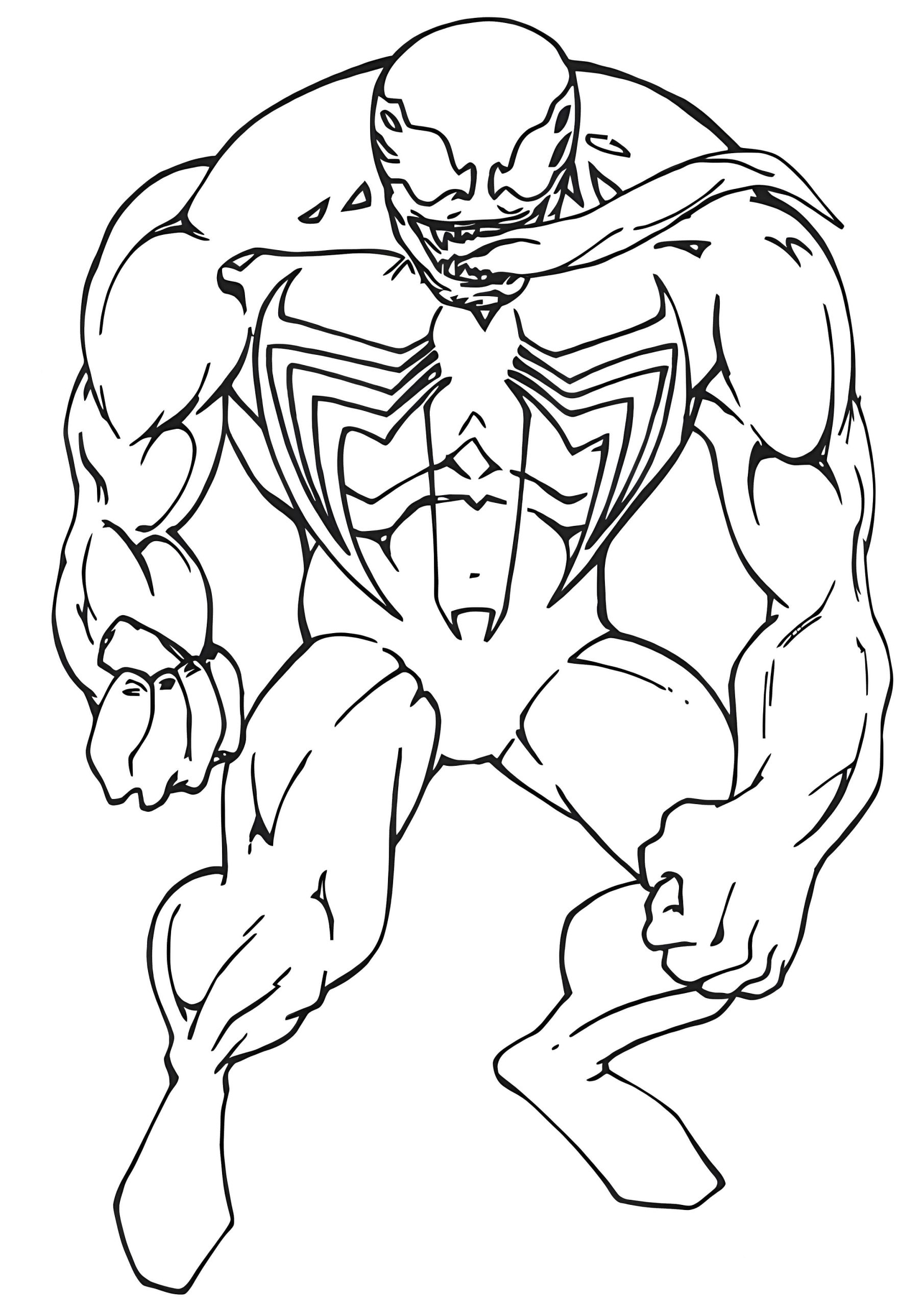 Awesome Venom Coloring Page