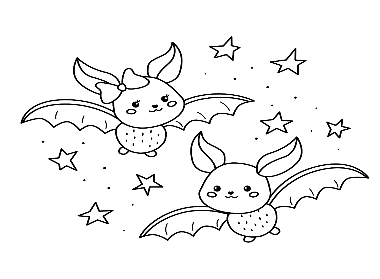 Bat Coloring Pages Printable