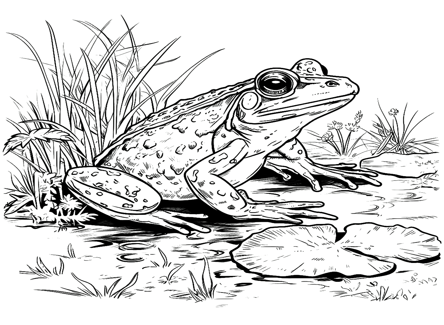 Cane Toad Floria Coloring Page from Cane Toad