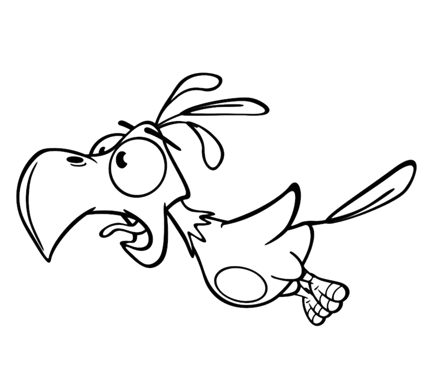 Cartoon-Sittich-Malseite von Parakeet