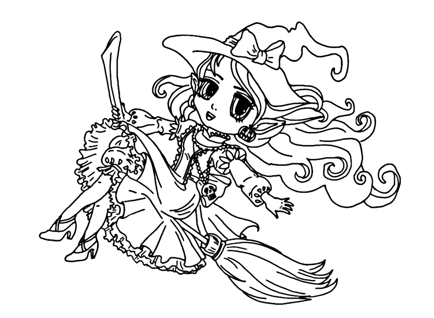 98 Free Printable Witch Hat Coloring Pages