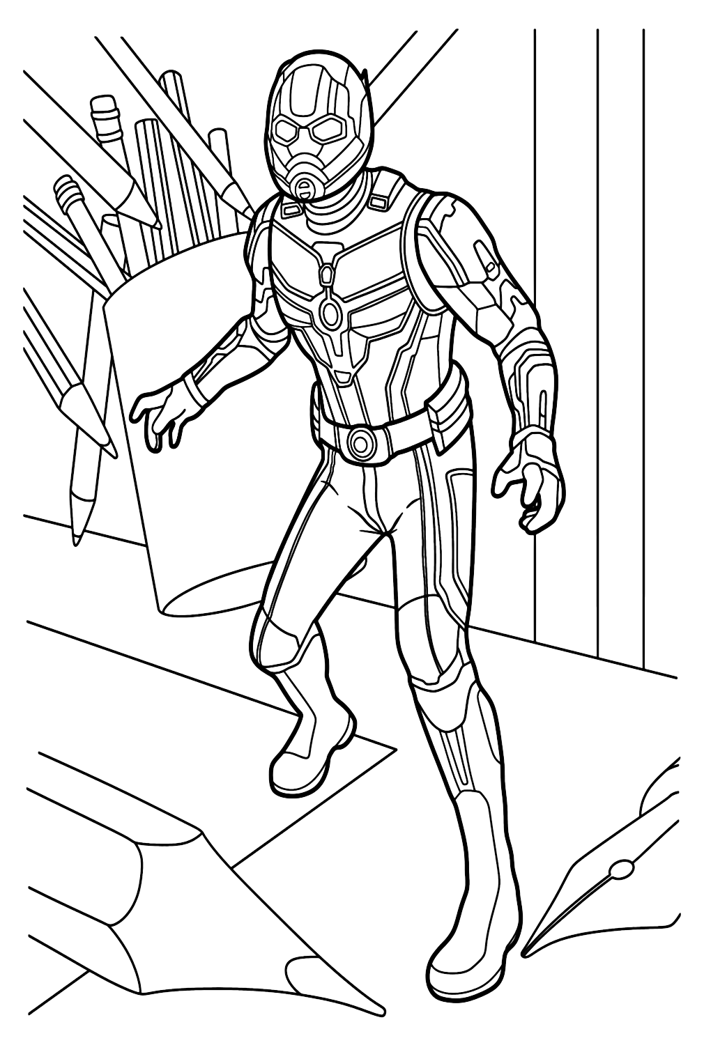 Coloring Pages Ant-man