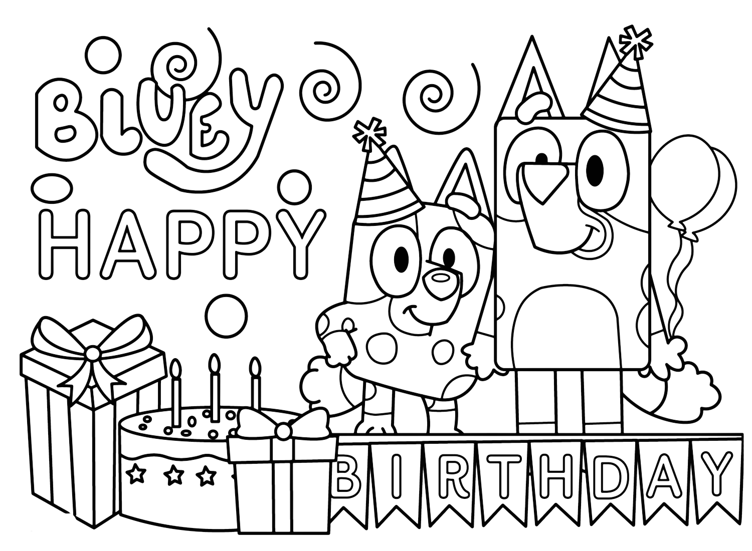 108 Bluey Coloring Pages - ColoringPagesOnly.com