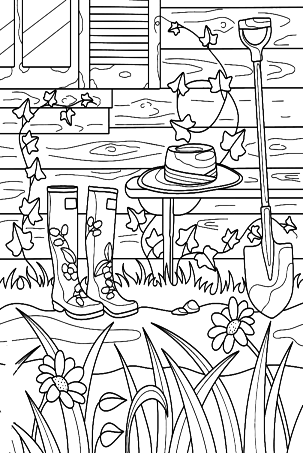 Coloring Pages Boots