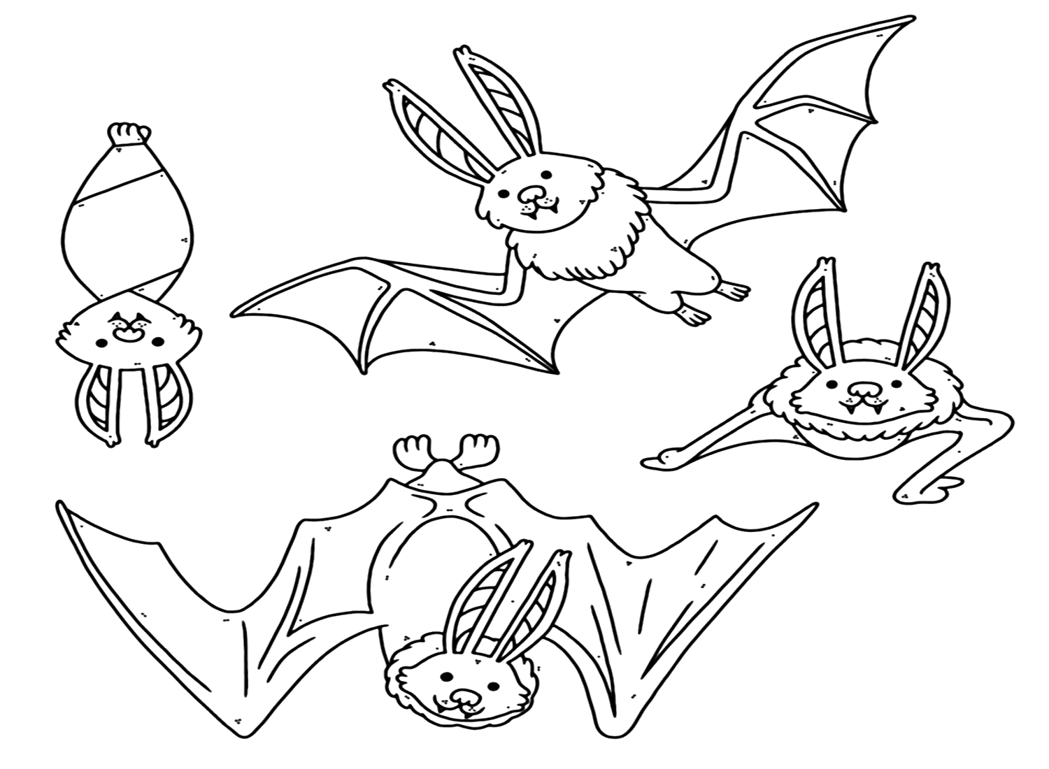 Coloring Pages For Bats from Bat