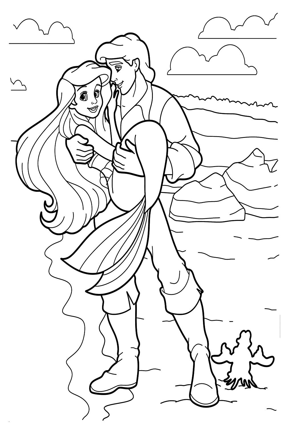 The Little Mermaid Coloring Pages - Free Printable Coloring Pages