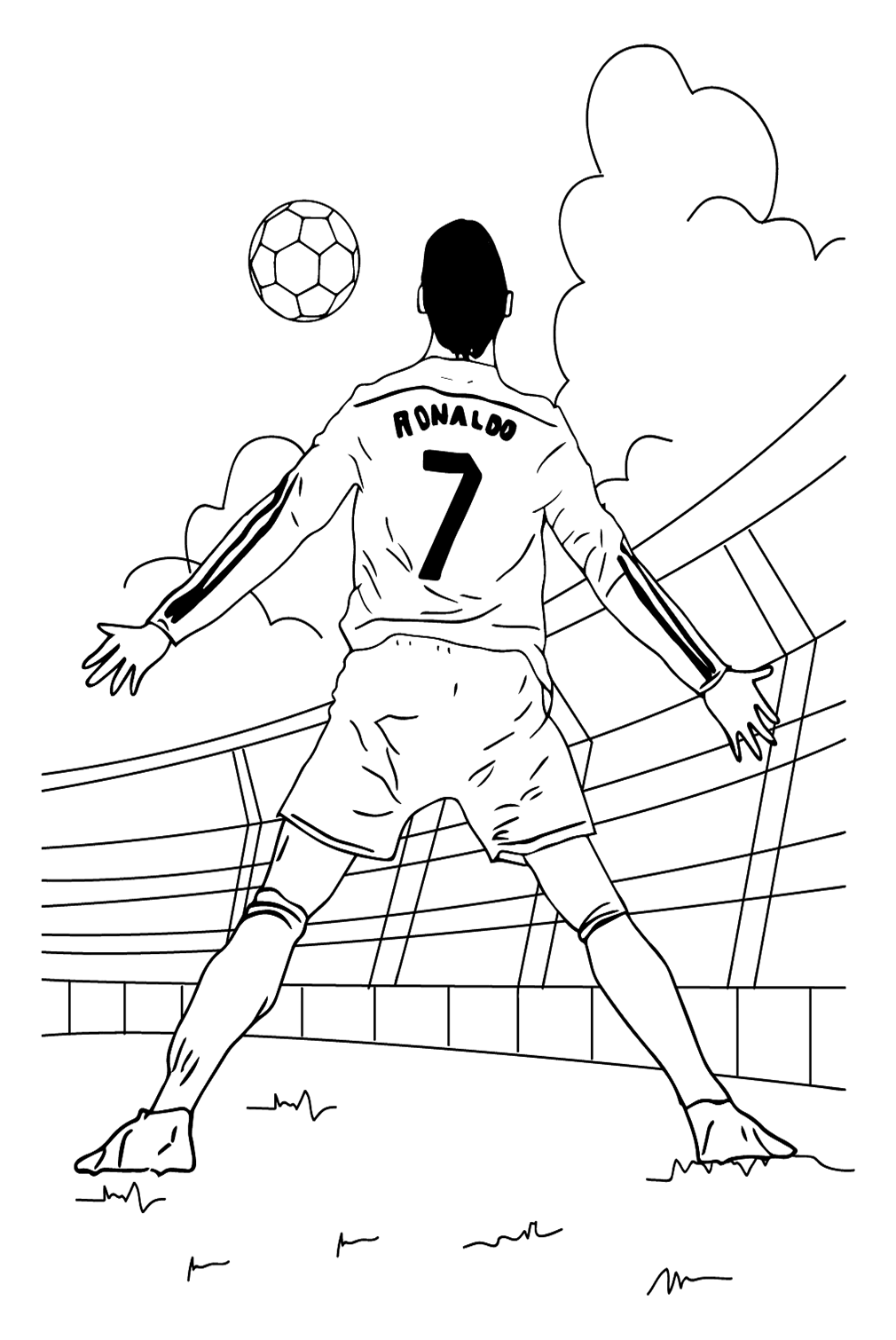 Desenhos para colorir para imprimir de Cristiano Ronaldo de Cristiano Ronaldo