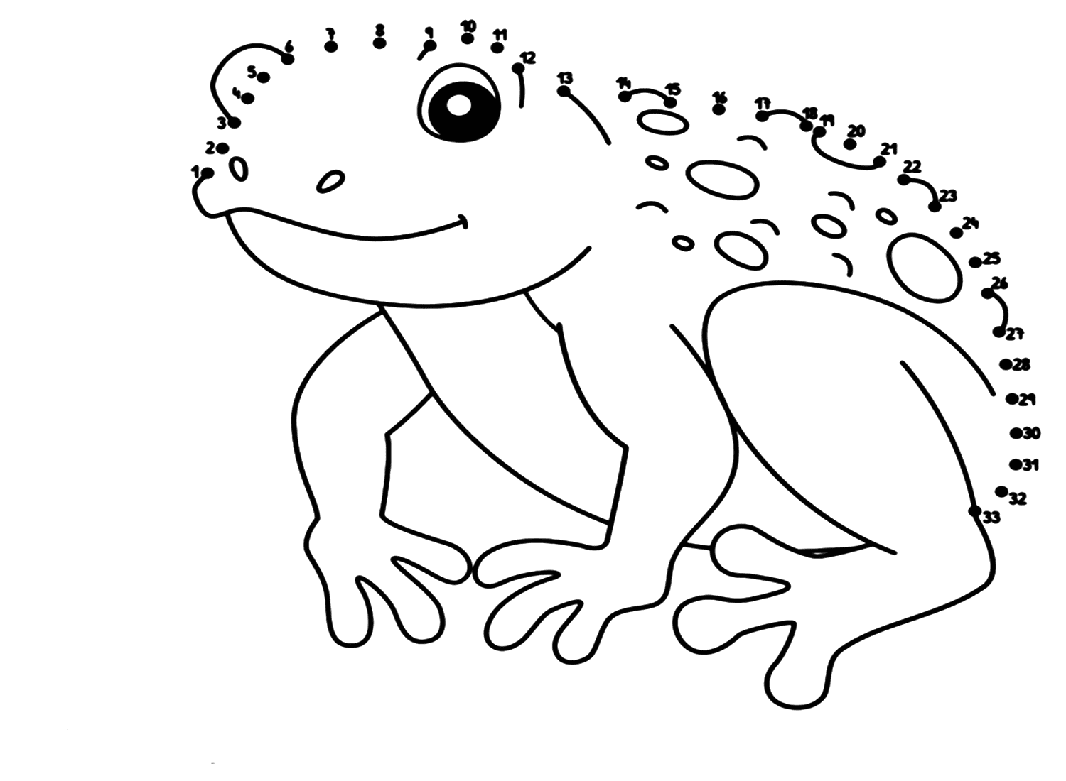 Punkt-zu-Punkt-Ausmalseite „Cane Toad“ von Cane Toad