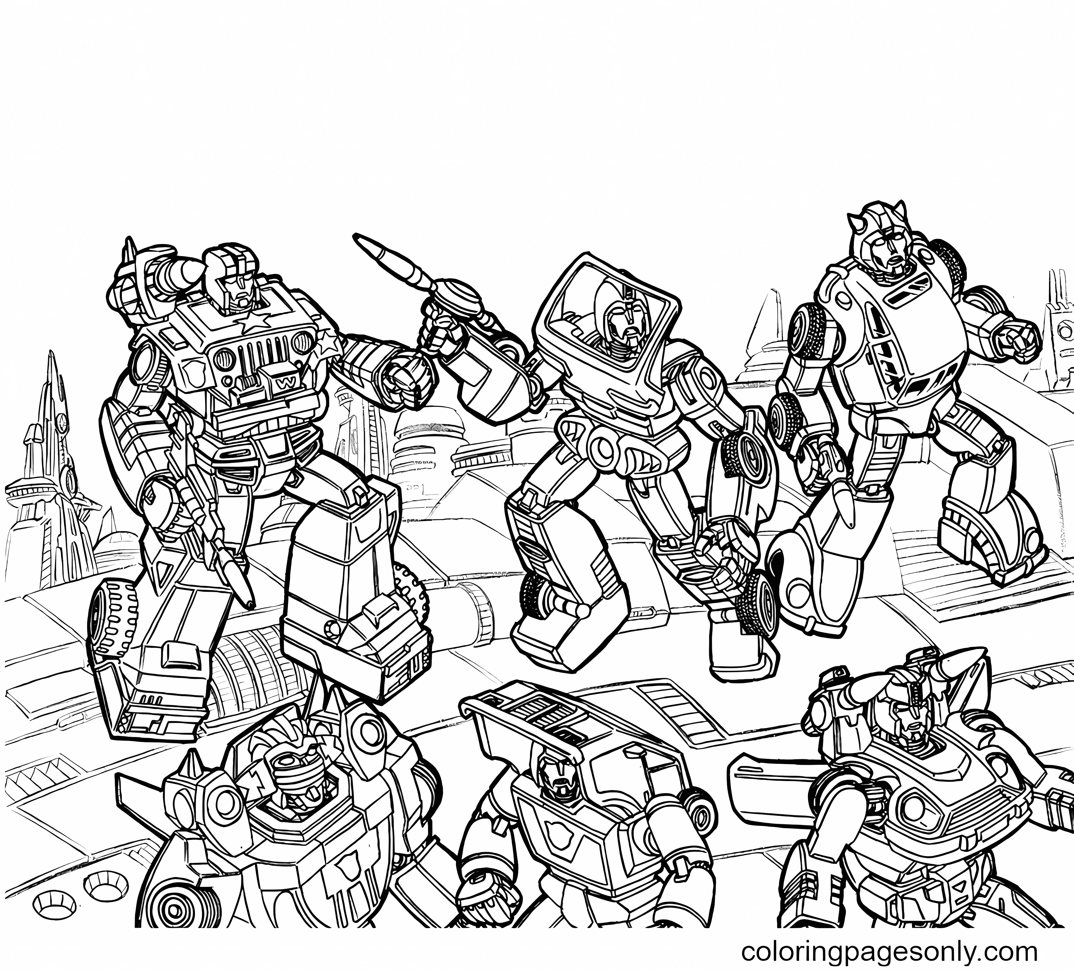 Download Transformers Coloring Pages