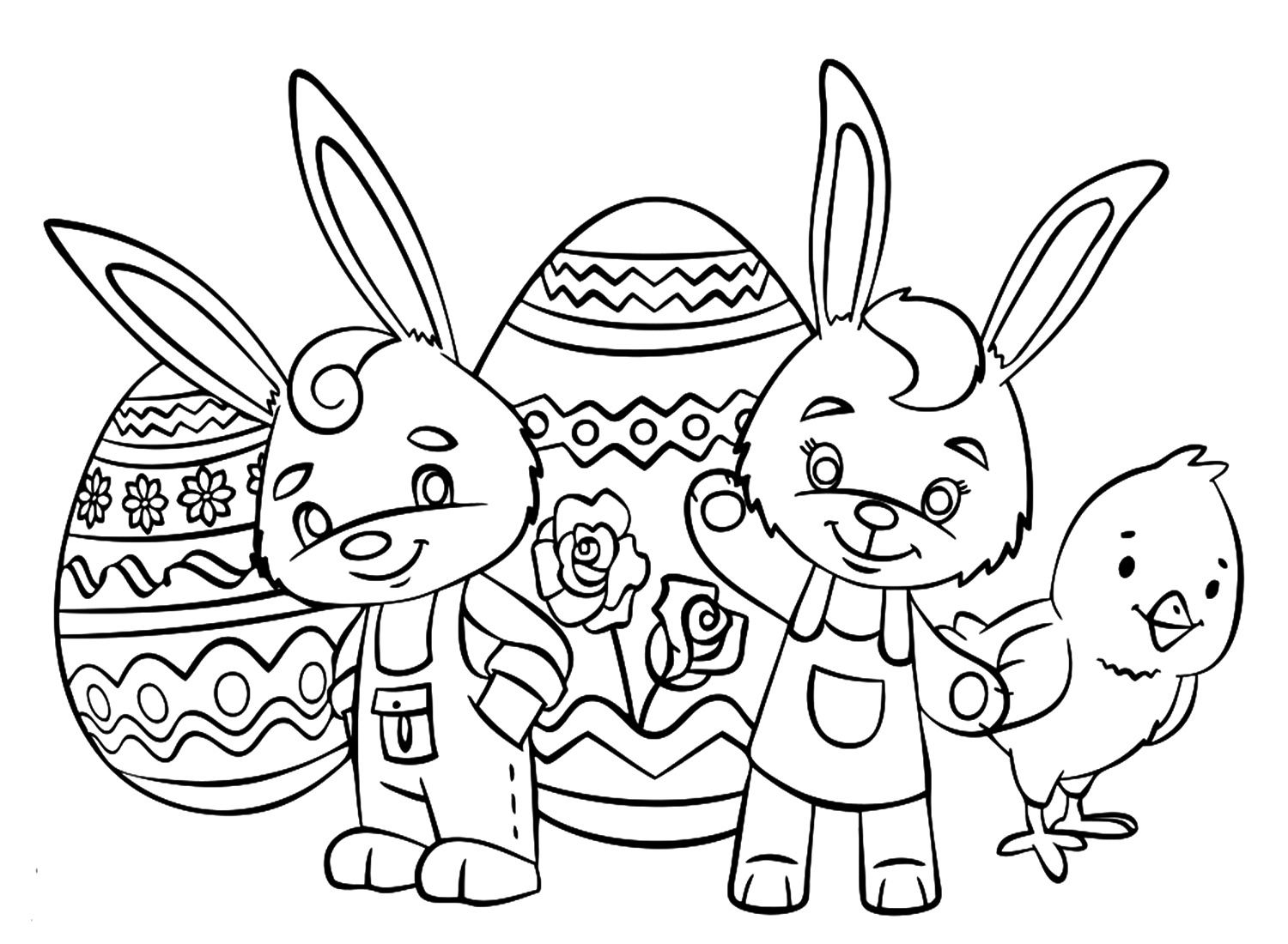 Easter Chick Coloring Sheet