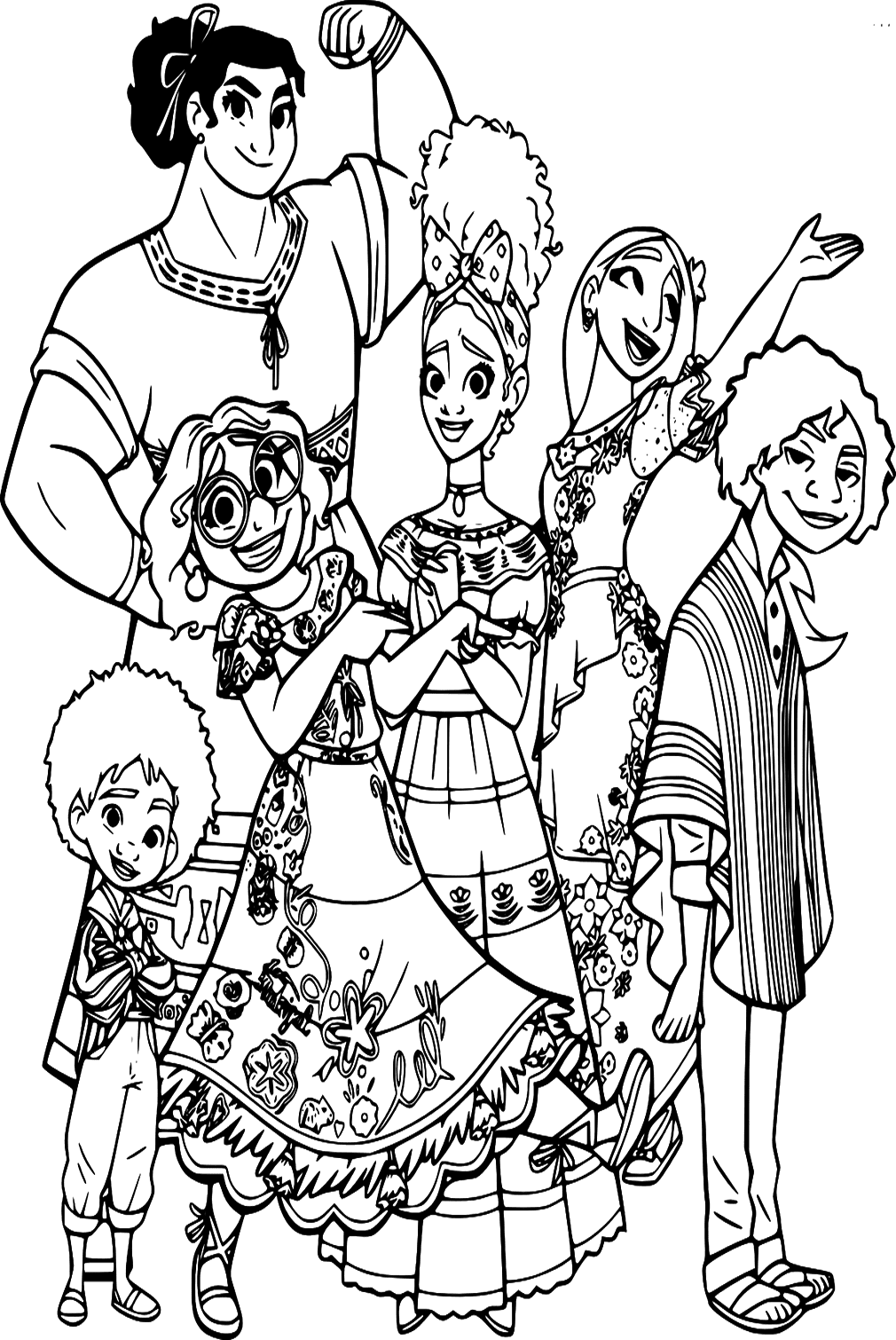 Encanto Family Coloring Page