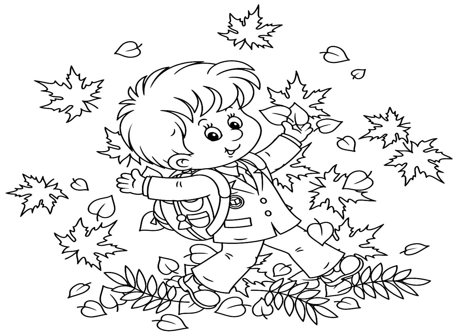 First Day Of Fall Coloring Pages from Fall