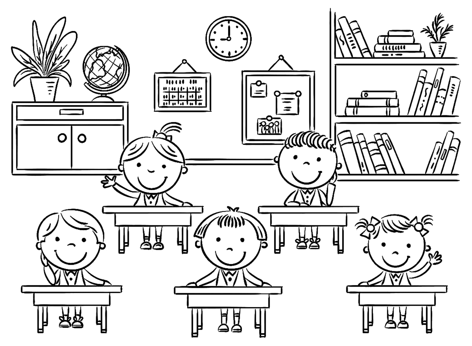 First Day Of School Coloring Sheet from First Day Of School