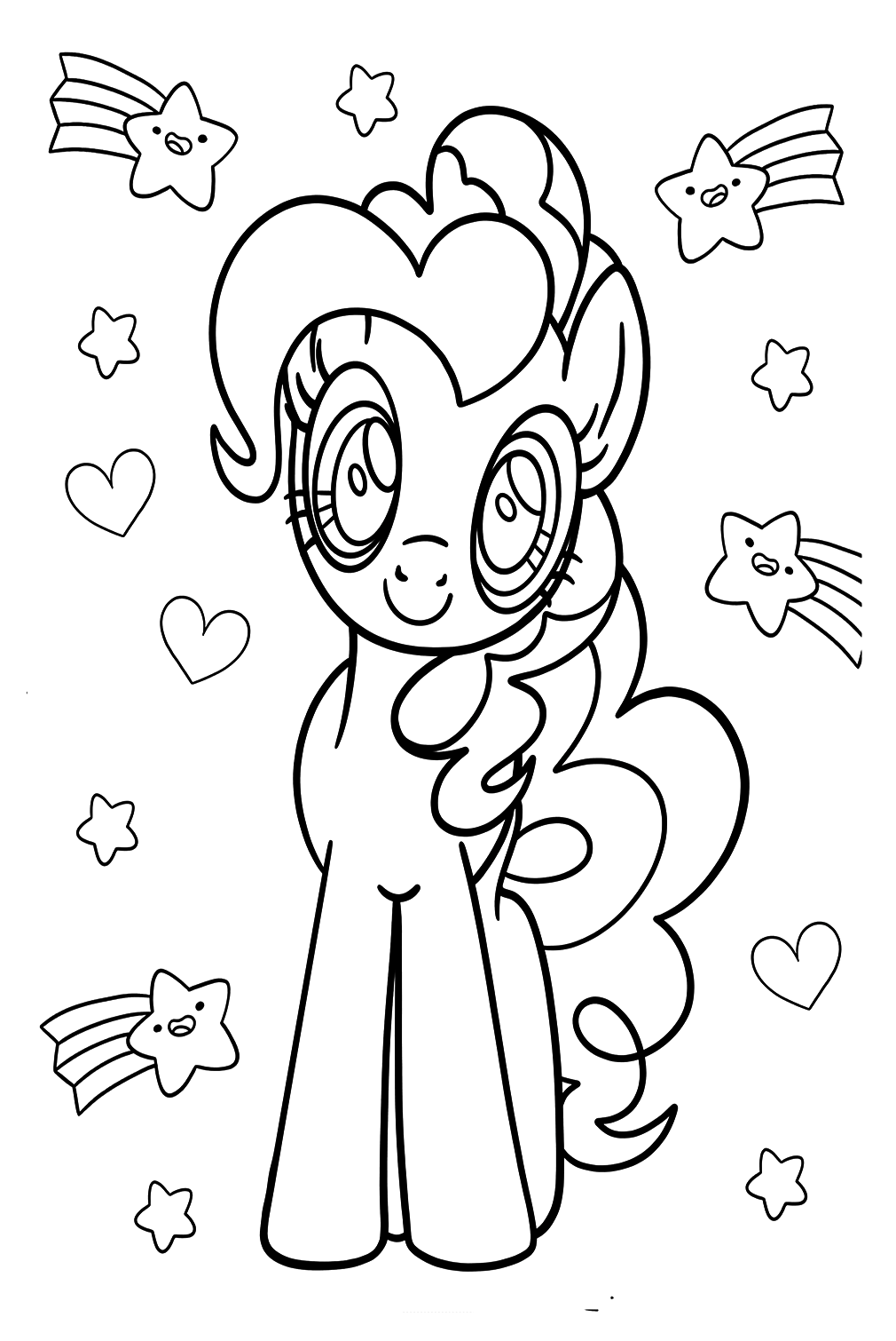 Fluttershy Pony Coloring Page from Fluttershy