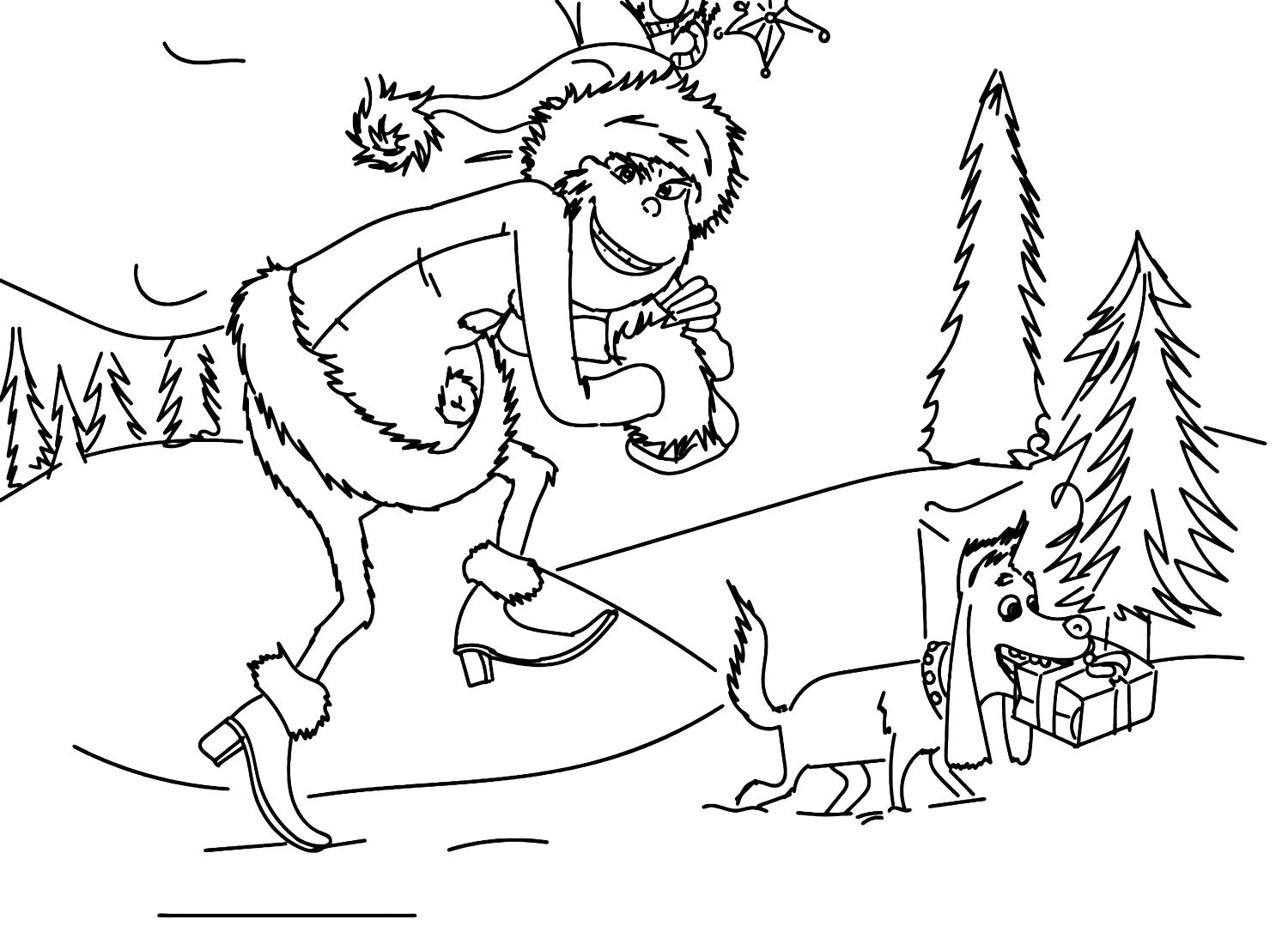 Free Grinch Printable Coloring Pages