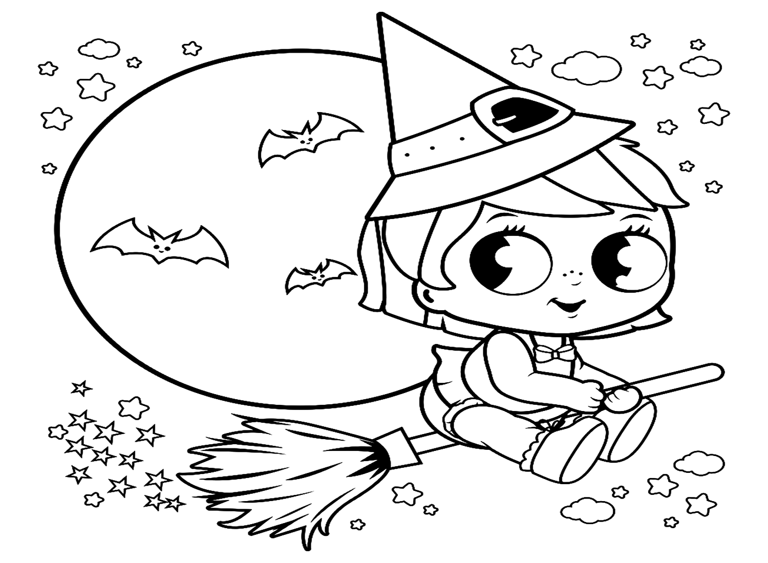 Free Witch Coloring Pages