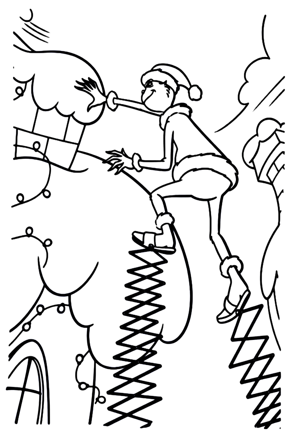 Grinch Coloring Pages For Adults - Grinch Coloring Pages - Coloring