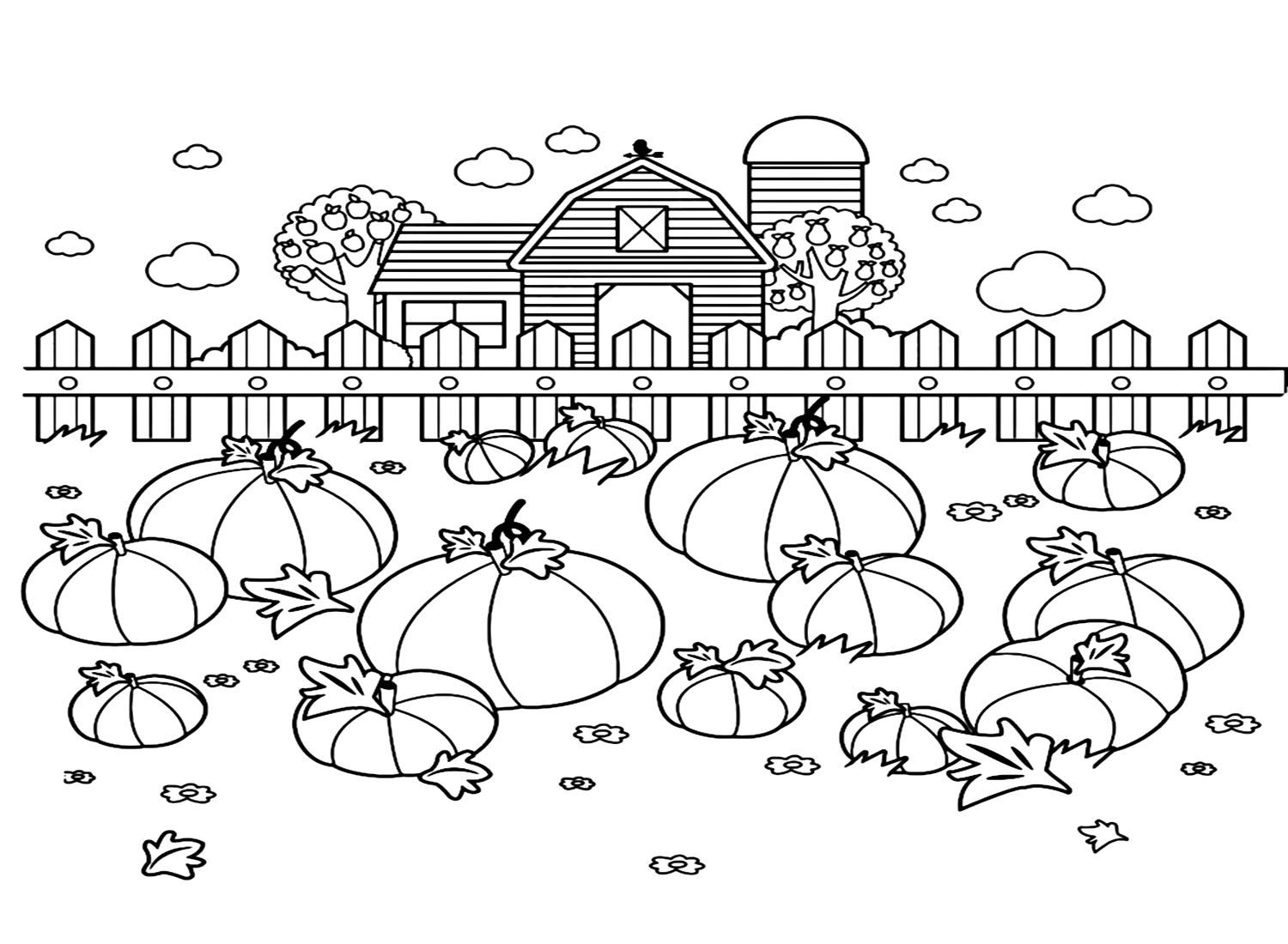 Hello Fall Coloring Pages